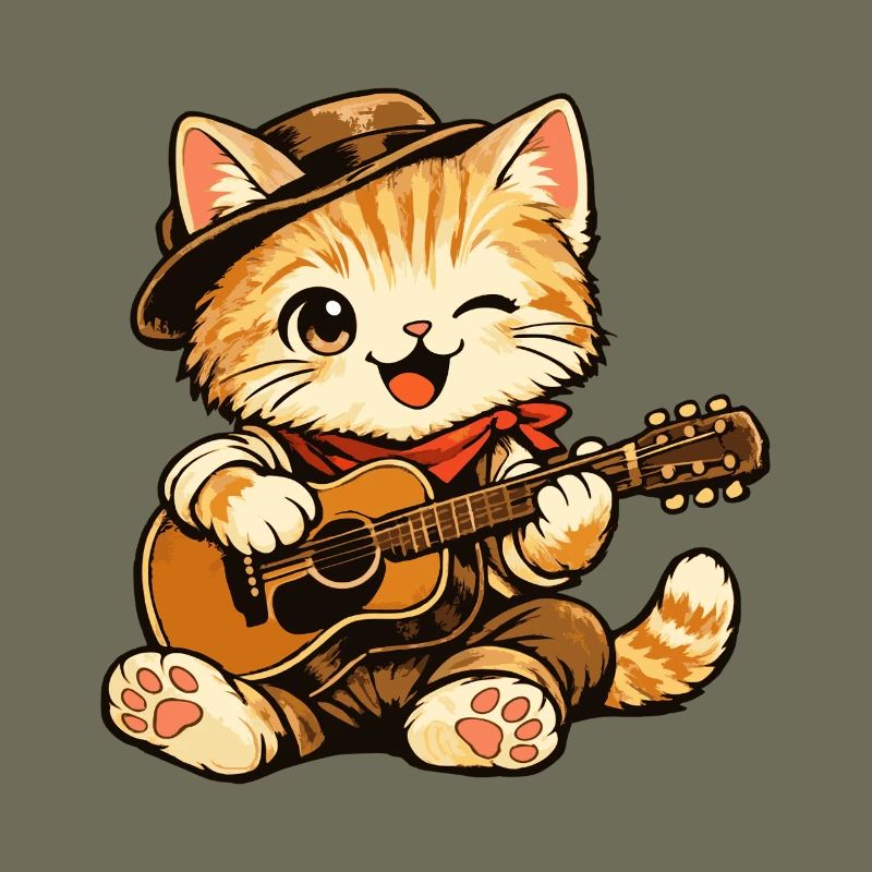 chat_guitare