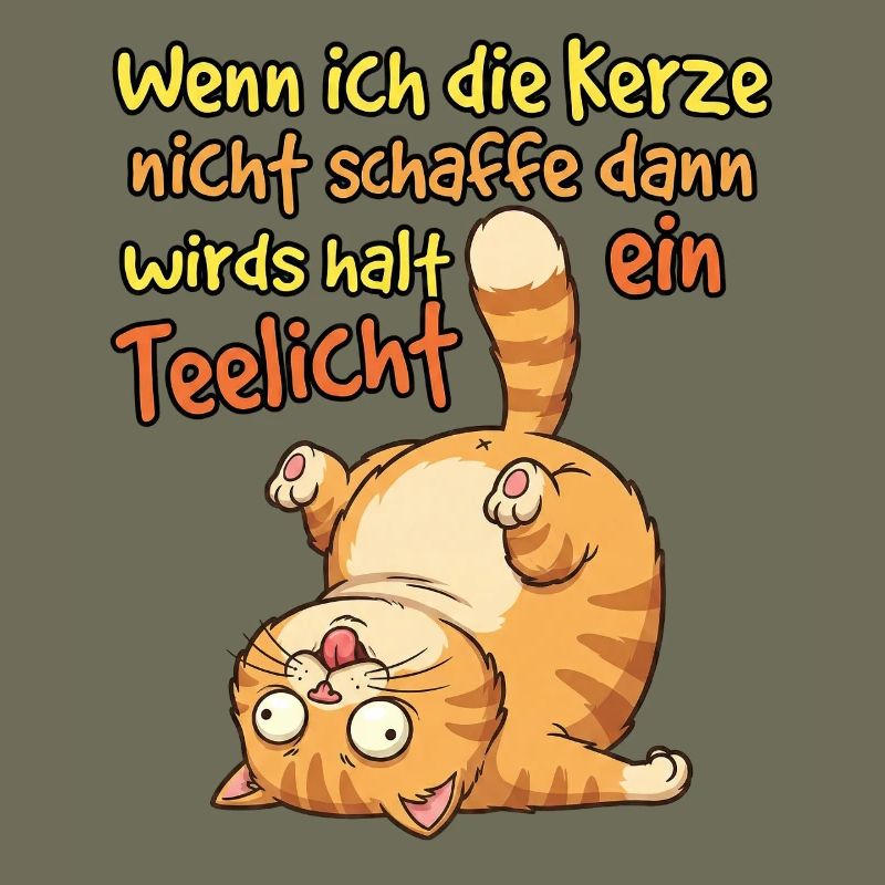 Comic Yoga Katze