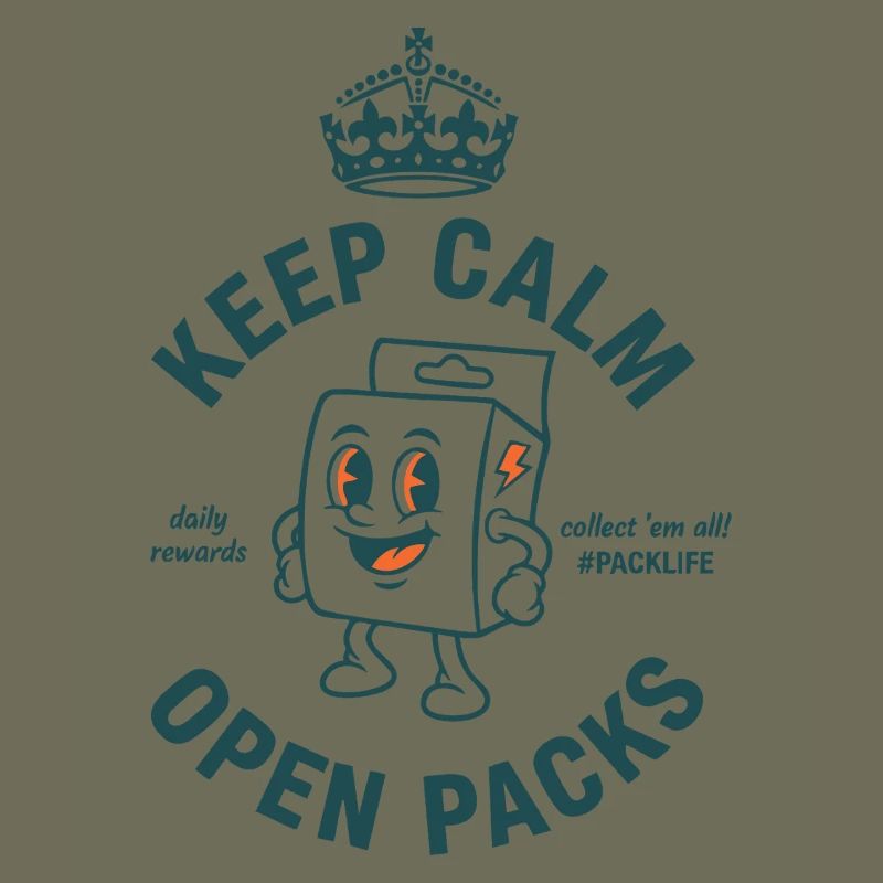 Keep Calm Open Packs Sammelkarten-Packlife