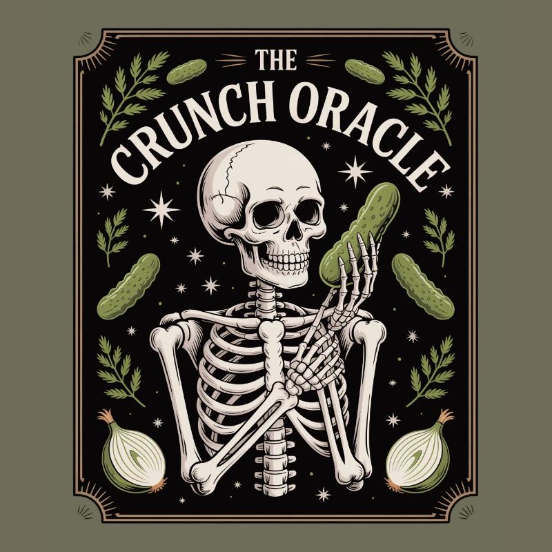 The Crunch Oracle Skeleton And Cucumbers Humor