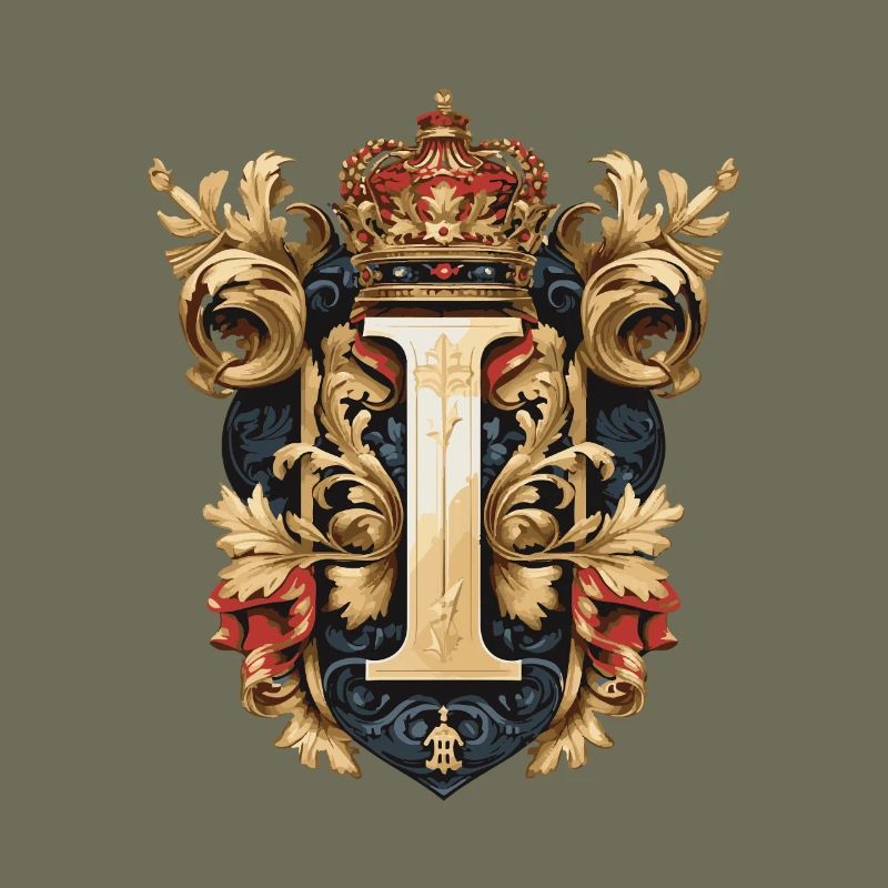 I Letter Name Crown