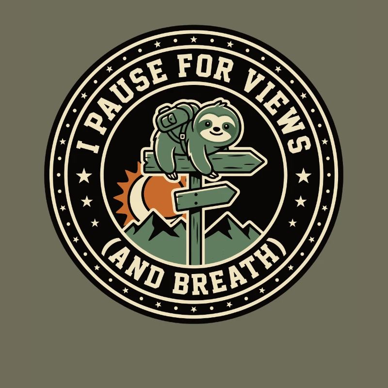 Faultier Pause Aussicht Atmen