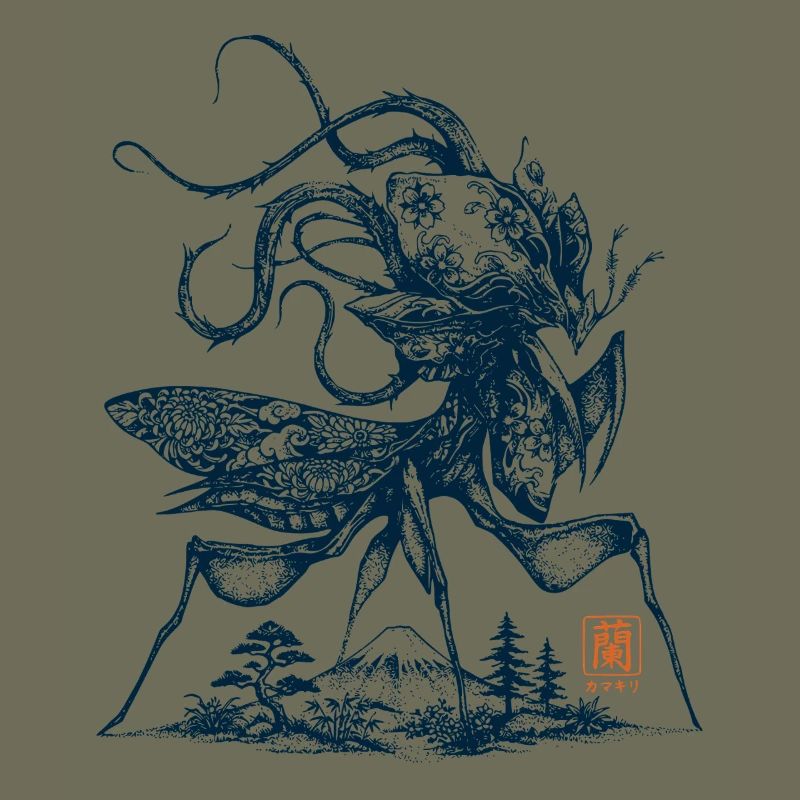 Orchideenmantis Mount Fuji