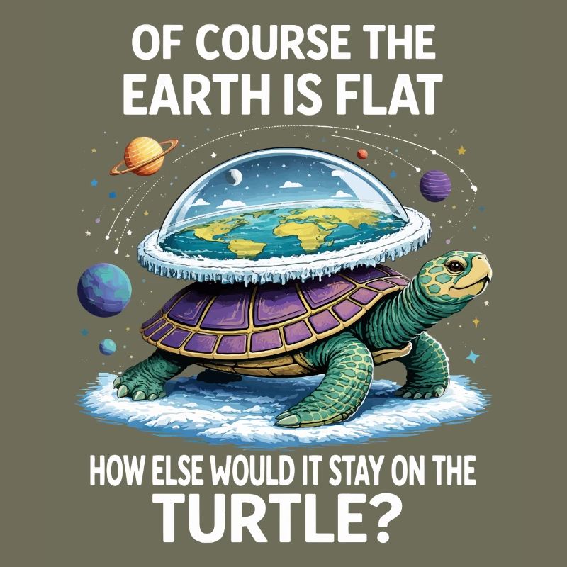 Turtle Flat-Earth Saying