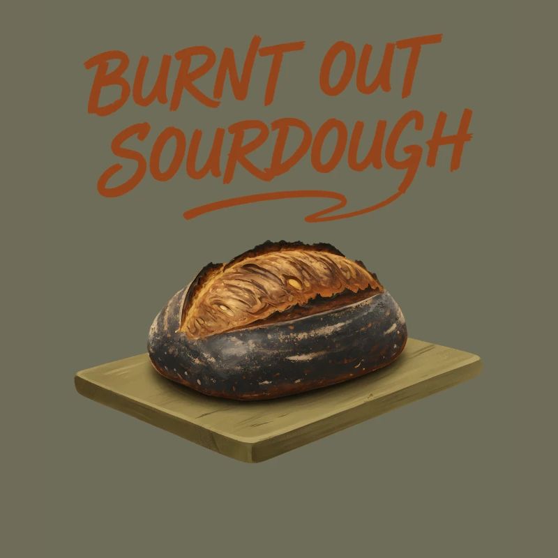 Sauerteig ausgebrannter Sauerteigbrot-Backer