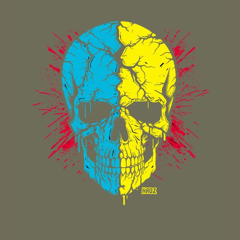 Skull Split Neon Palette