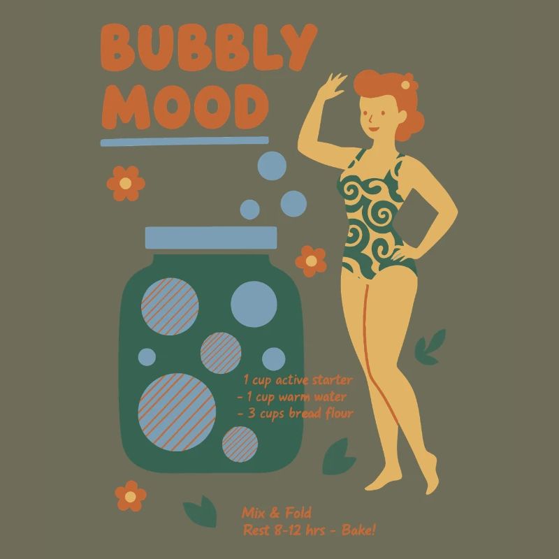 Sourdough Bubbly Mood Bread Baking Baker