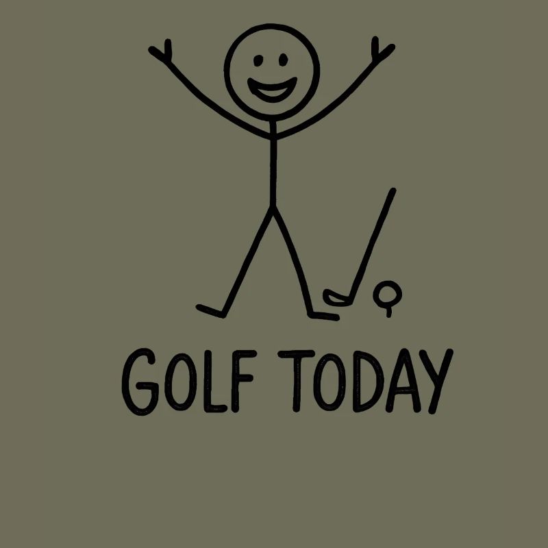 Golf Today Golfer Humor Gift Idea Golfer