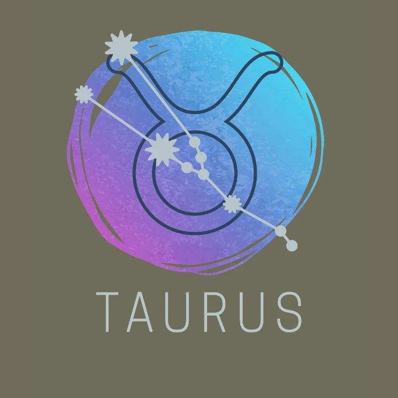 Taurus Stier Sternzeichen Aquarell Astrologie