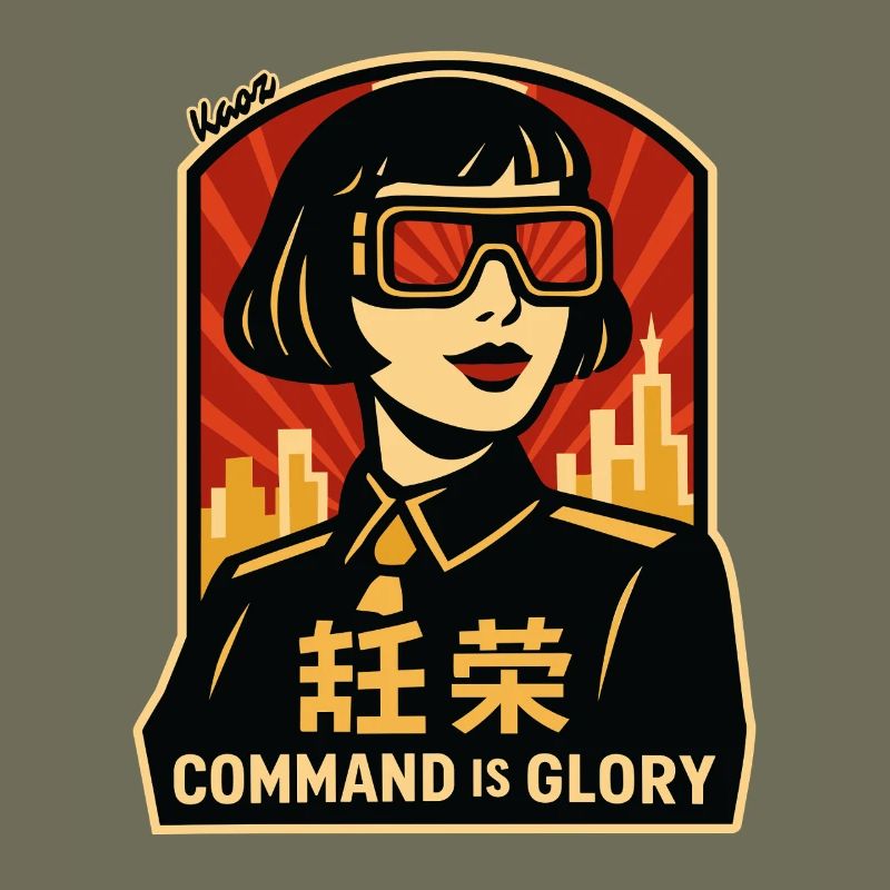 Command Is Glory Retro-Poster