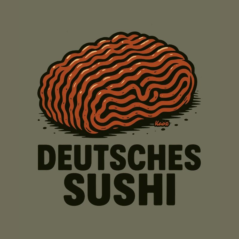 Deutsches Sushi  Hackfleisch Mett 