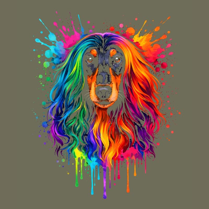 Afghan Hound | Greyhound Pop Art