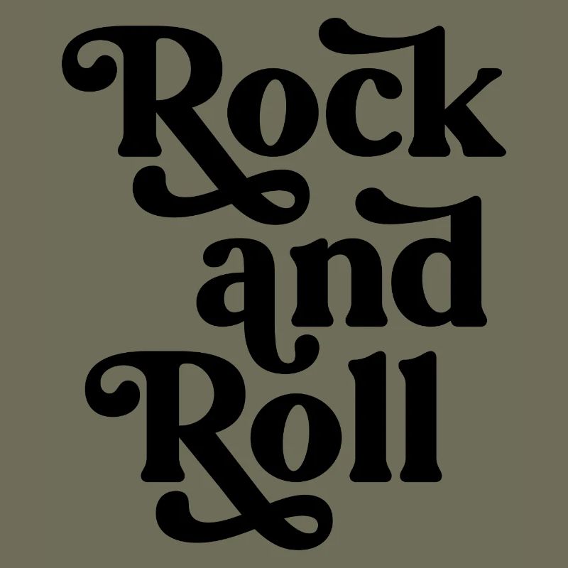 Conception typographique vintage rock and roll
