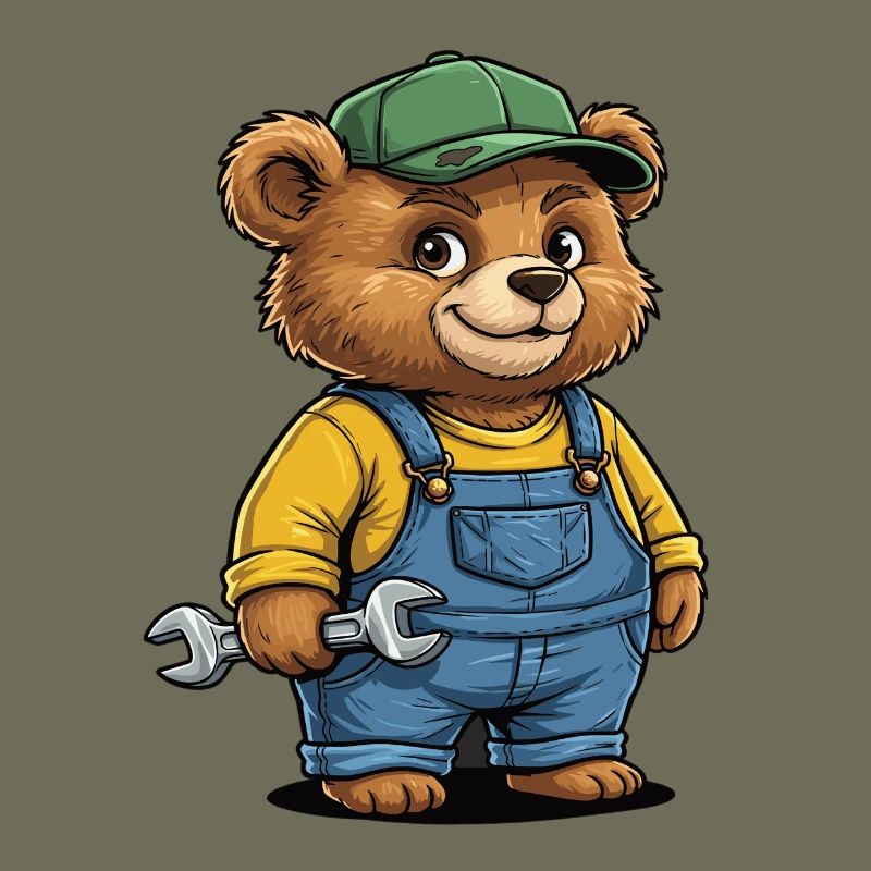 Mechanic Bär Schrauber Werkstatt