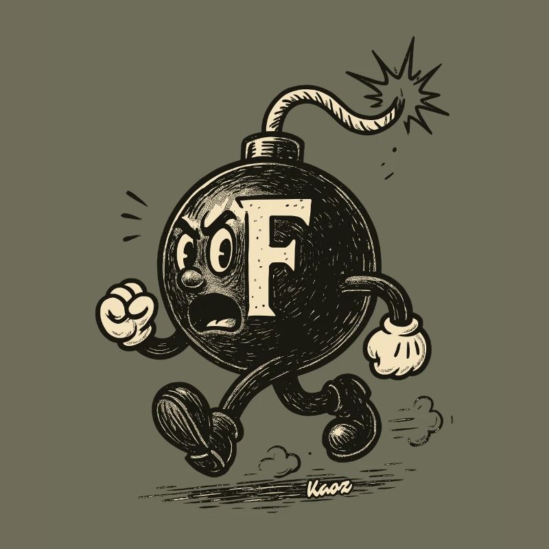 F Bomb Mascot Bomb 