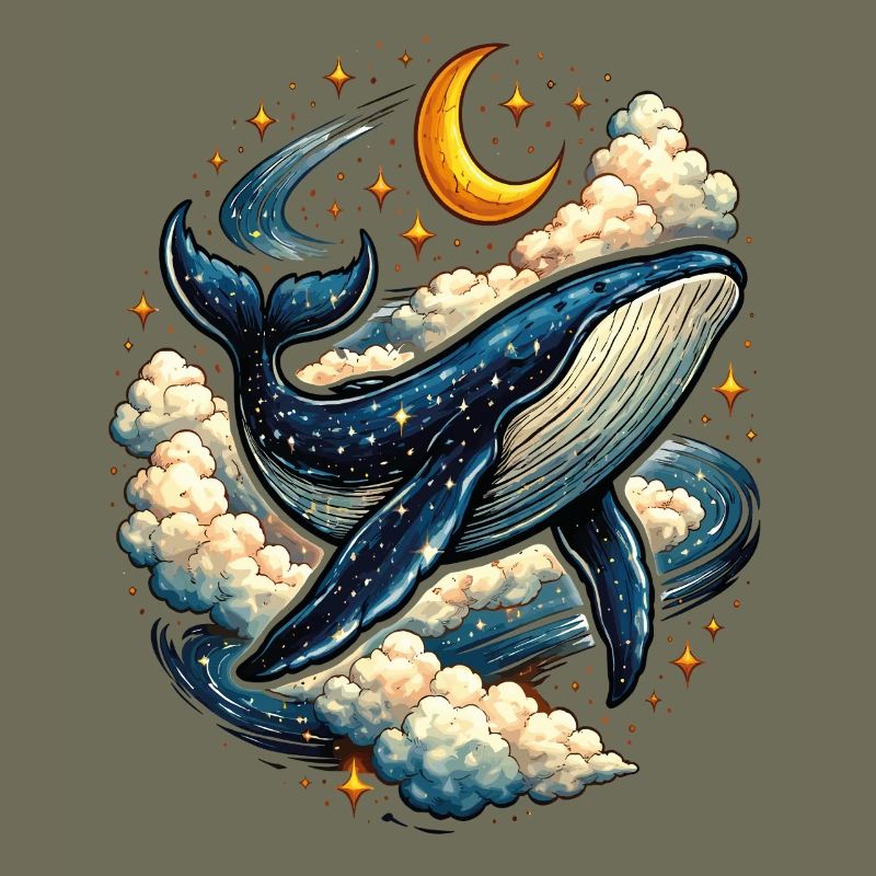 Baleine Céleste dans les Nuages