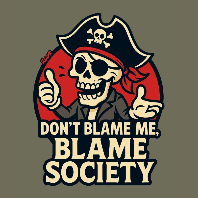 Pirate Skull Satire Tee
