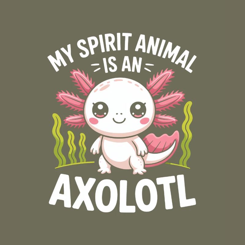 Axolotl Geisttier-Design