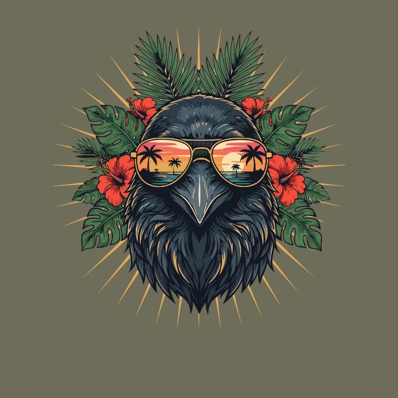 Tropenvogel mit Sonnenbrille