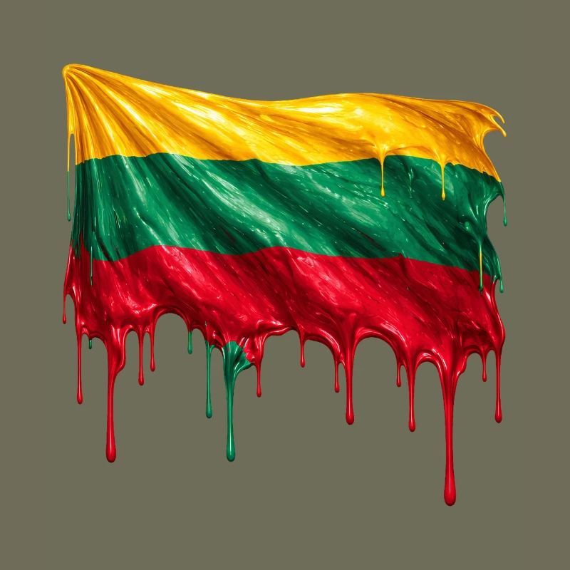 Drapeau lituanien couleur