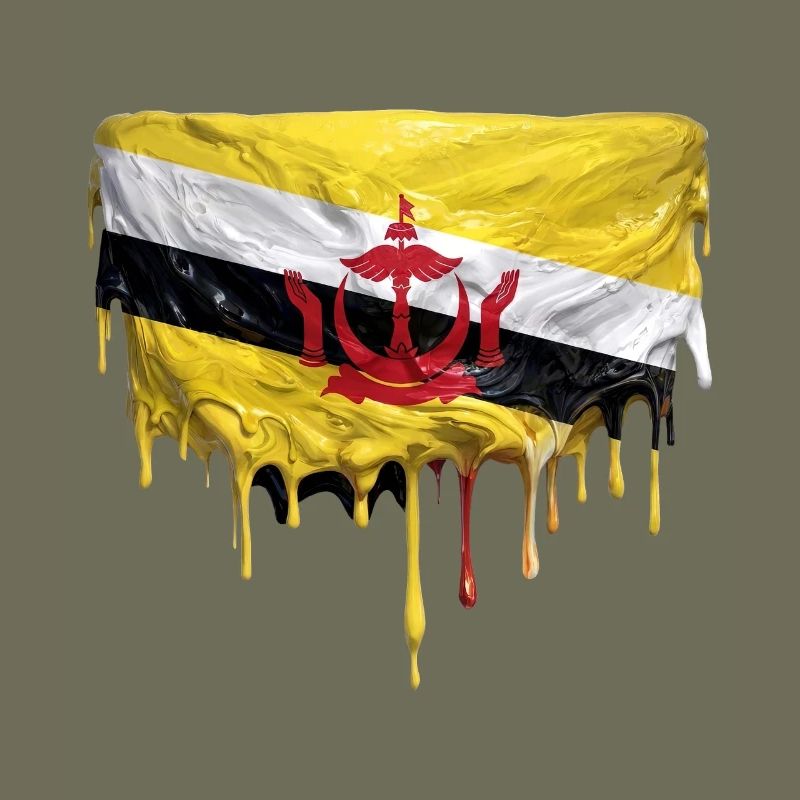 Art de la chute des drapeaux du Brunei