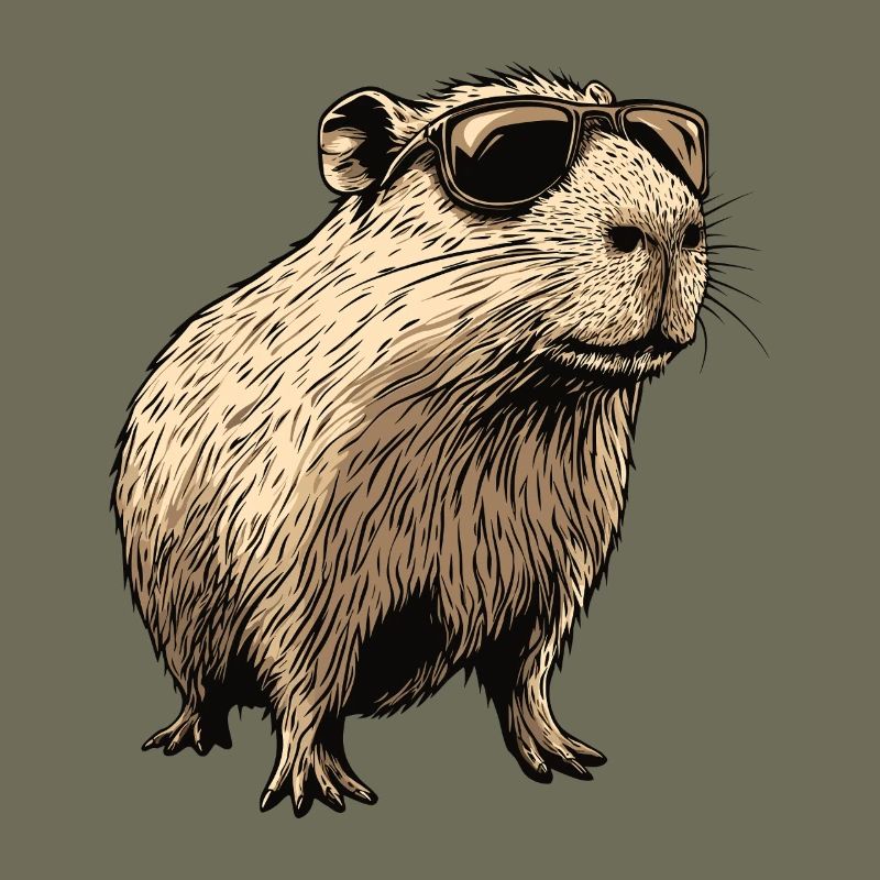 Capybara mit Sonnenbrille