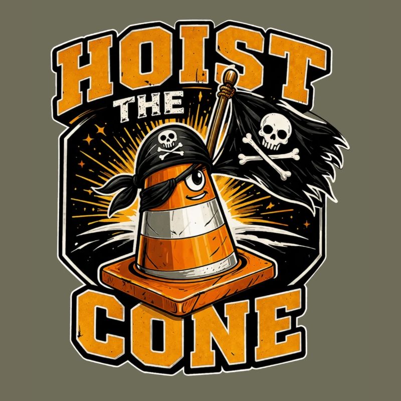 Construction Worker Road Construction Traffic Cone
