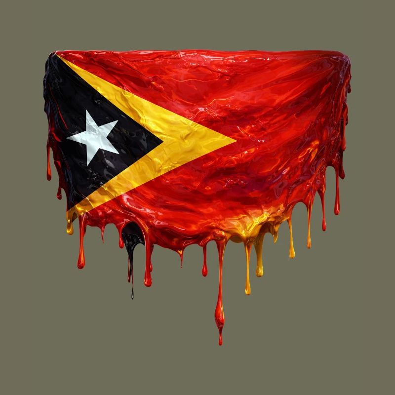 TimorLeste Drop Flag