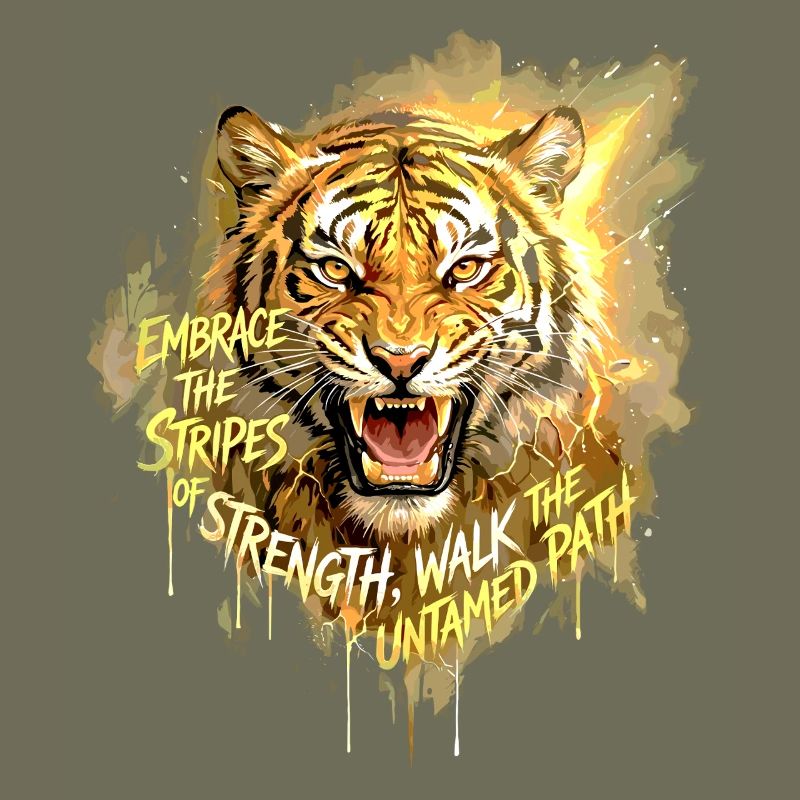 Tiger Strength Untamed Path Quote