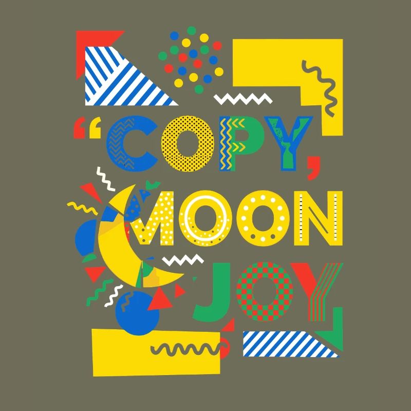 Moon Joy Pop Art Color Explosion