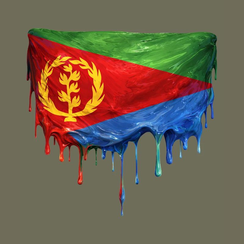 Eritrea Flag Drop Design