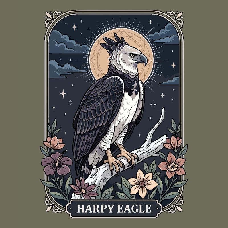 Harpy Eagle Tarot Card