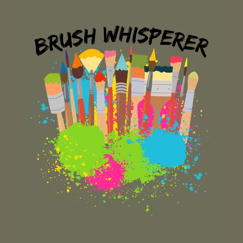 Cool Artist Brush Whisperer Painter Gift Idea