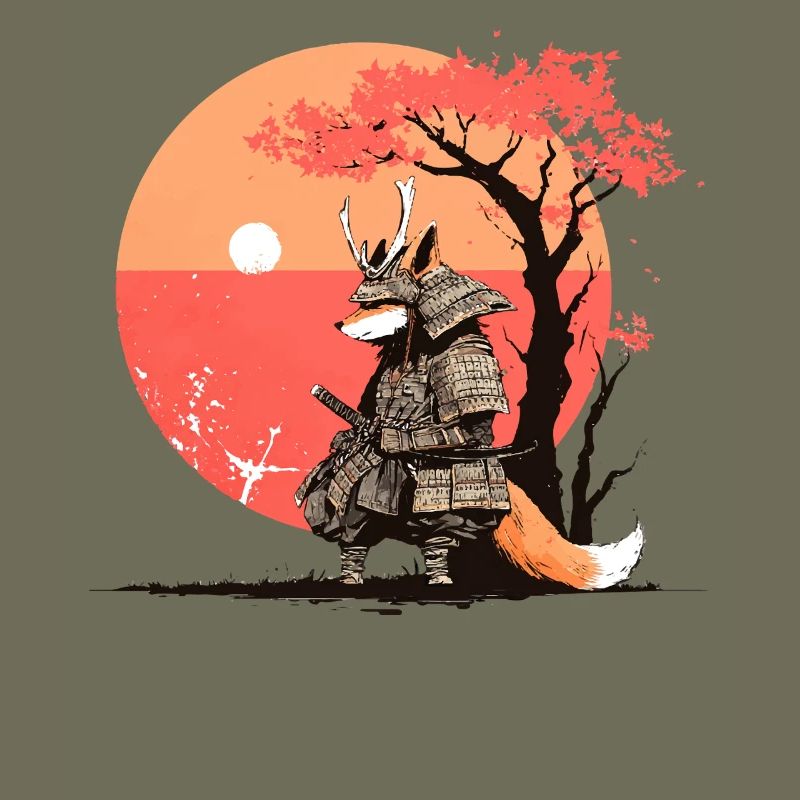 Samurai Fox at Sunset