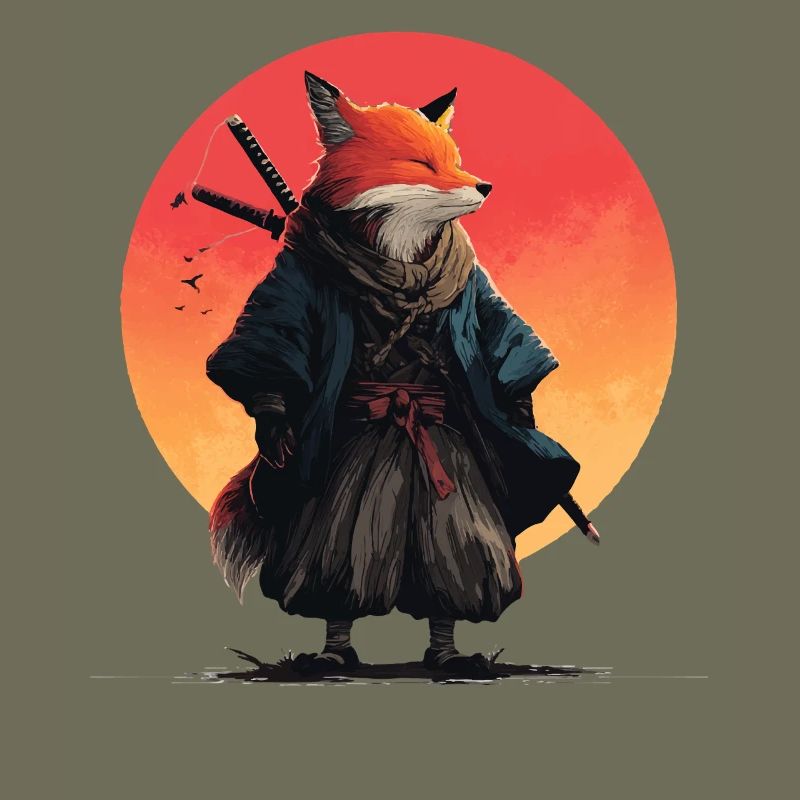 Fox Samurai at Sunset