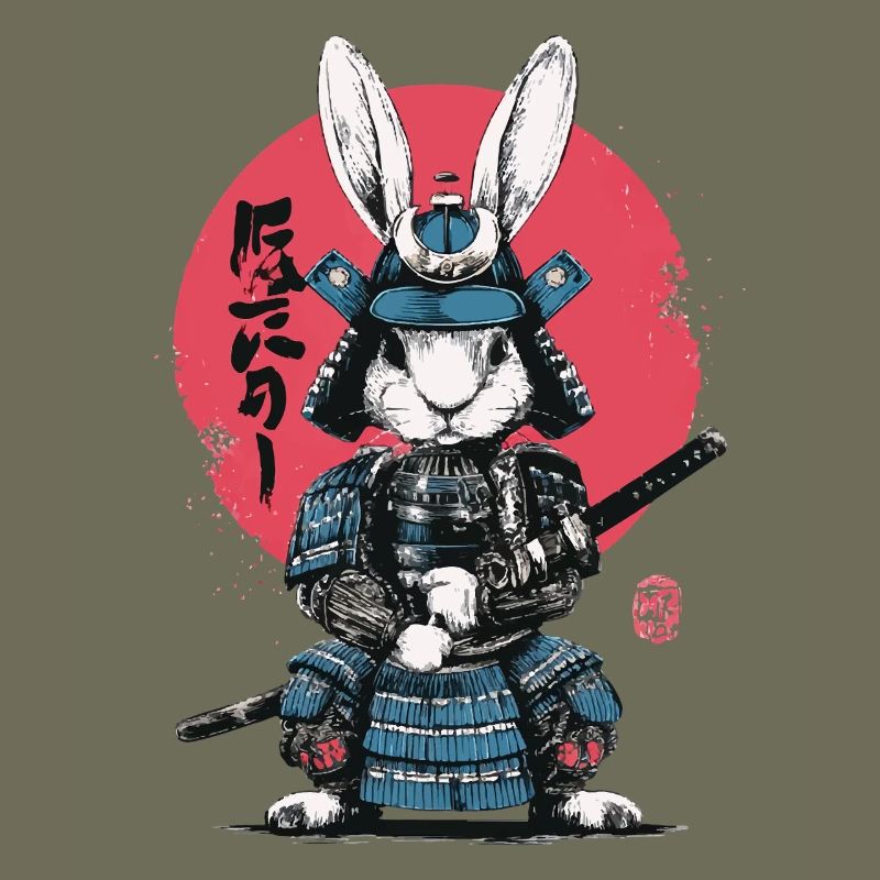 Bunny Samurai in Armor