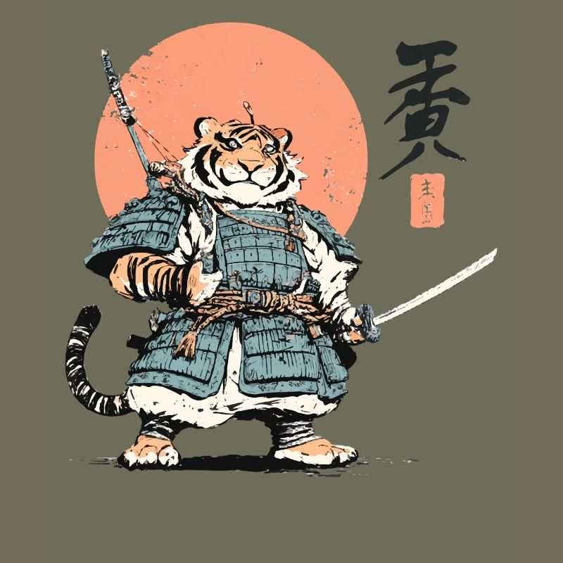 Tiger Samurai Armor Katana