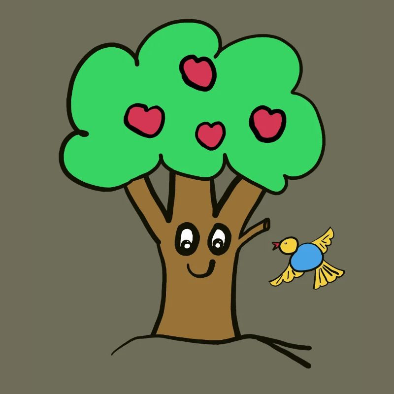 Apfelbaum Baum Natur  Vogel