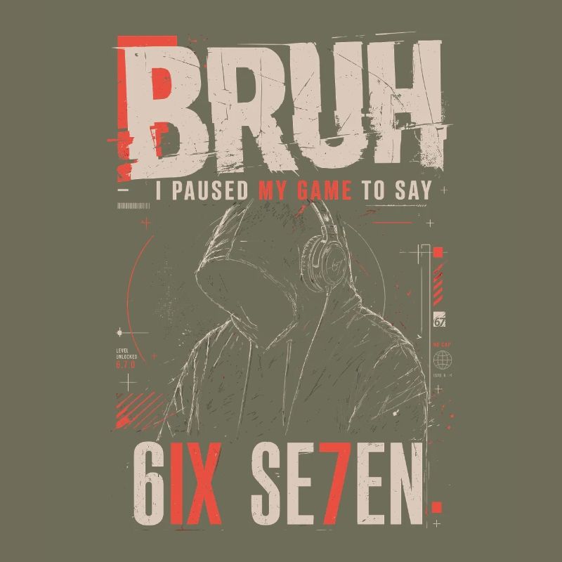 Bruh Pause Jeu 6IX Sweat à capuche SE7EN