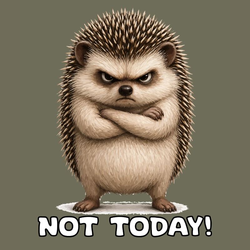 Not today hedgehogs with spines