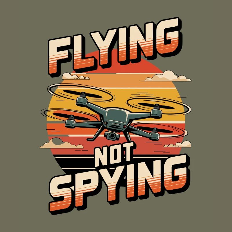 Drone Flying Not Spying Sunset