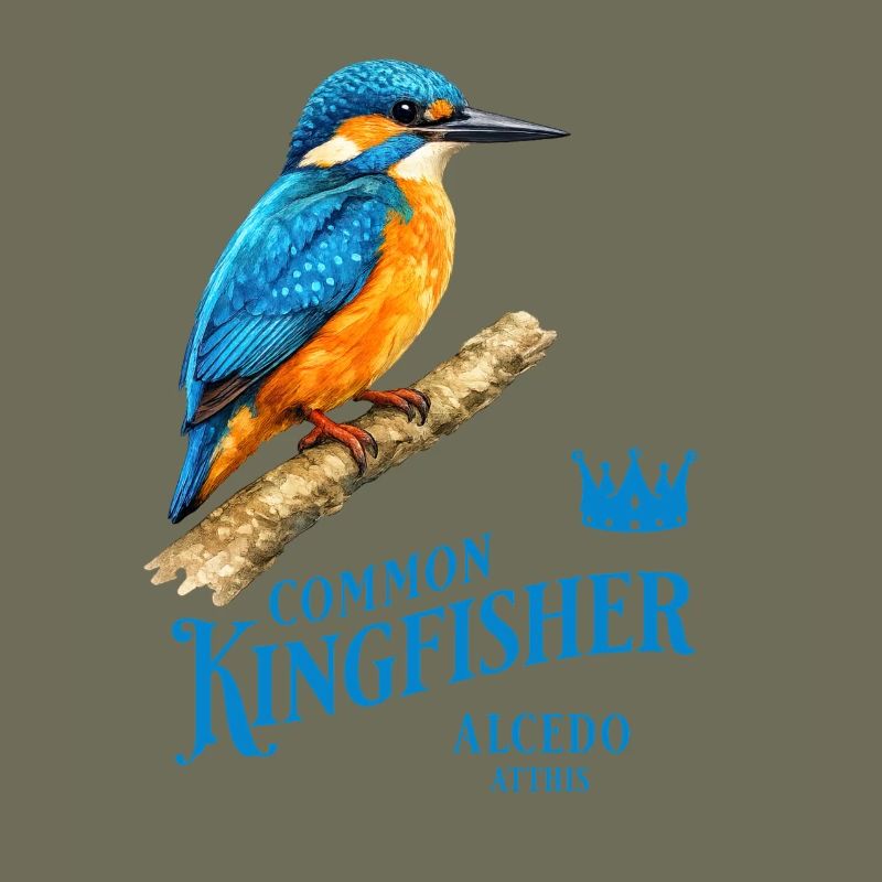 Conception de la nature des oiseaux martin-pêcheurs