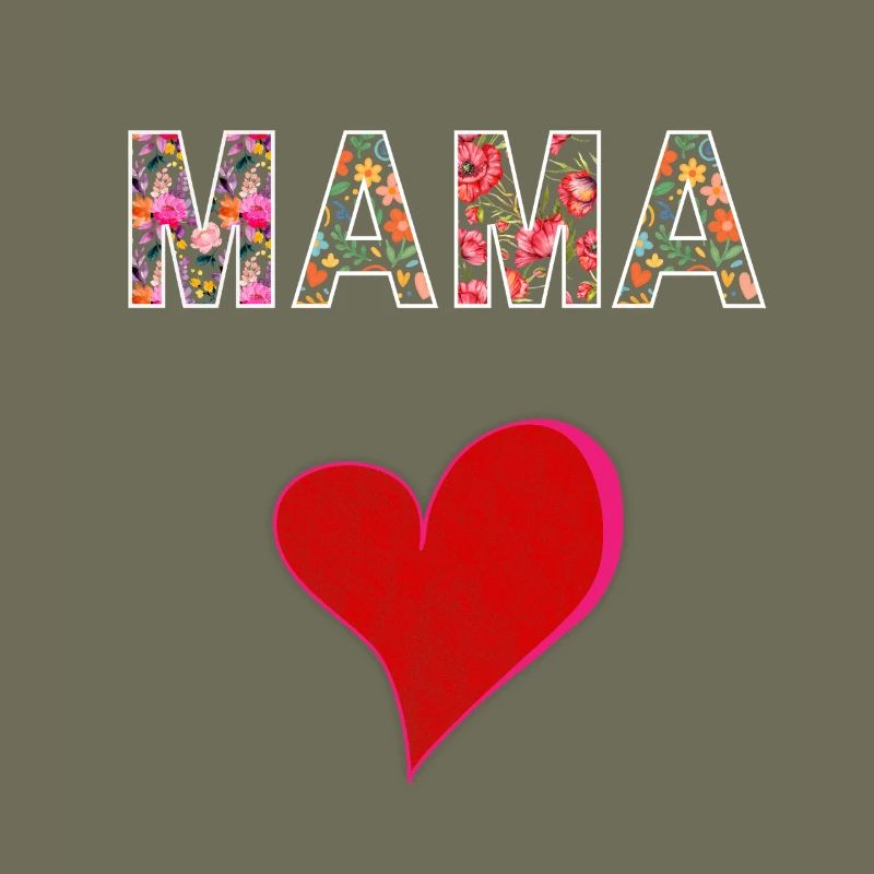 Mama Blumen Design Muttertag Geschenk Liebe