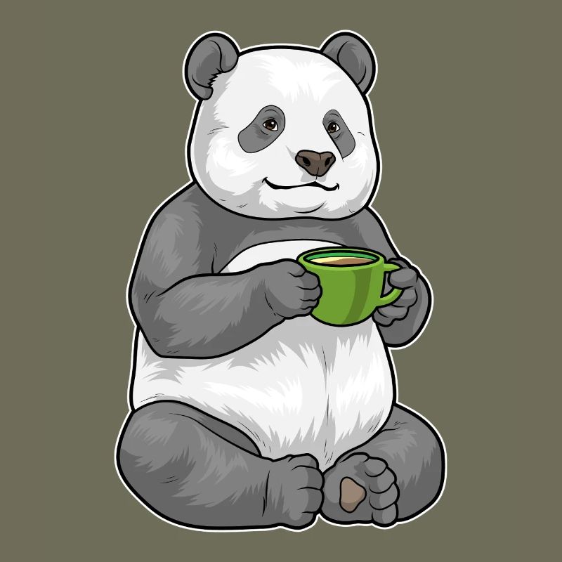 Panda Kaffee Tasse