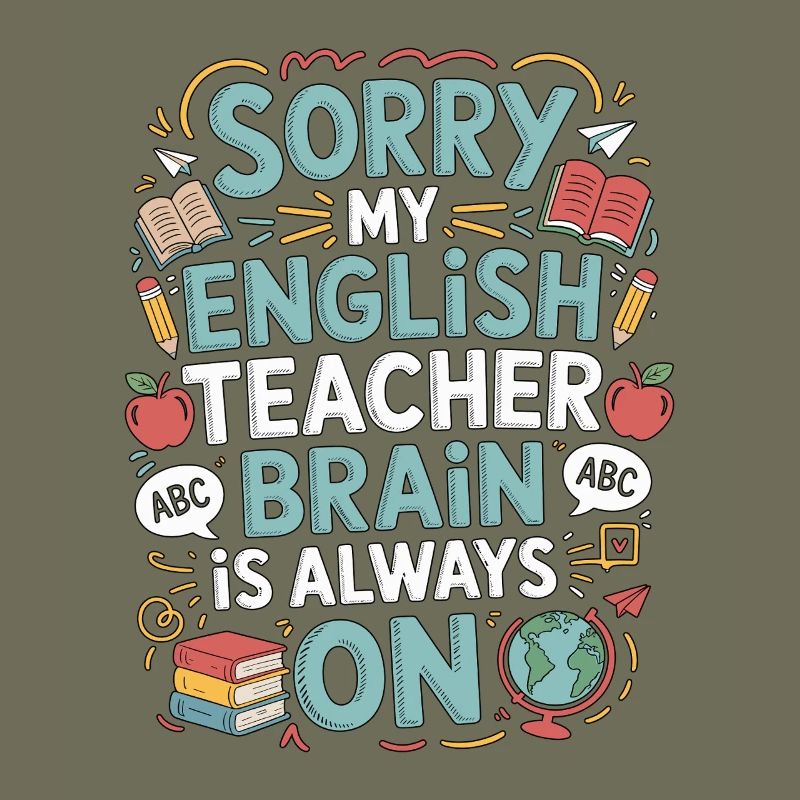 Professeur d’anglais langue seconde désolé mon professeur d’anglais Éducateur d’anglais langue seconde