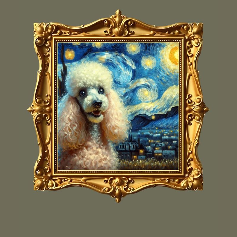 Pudel Starry Night