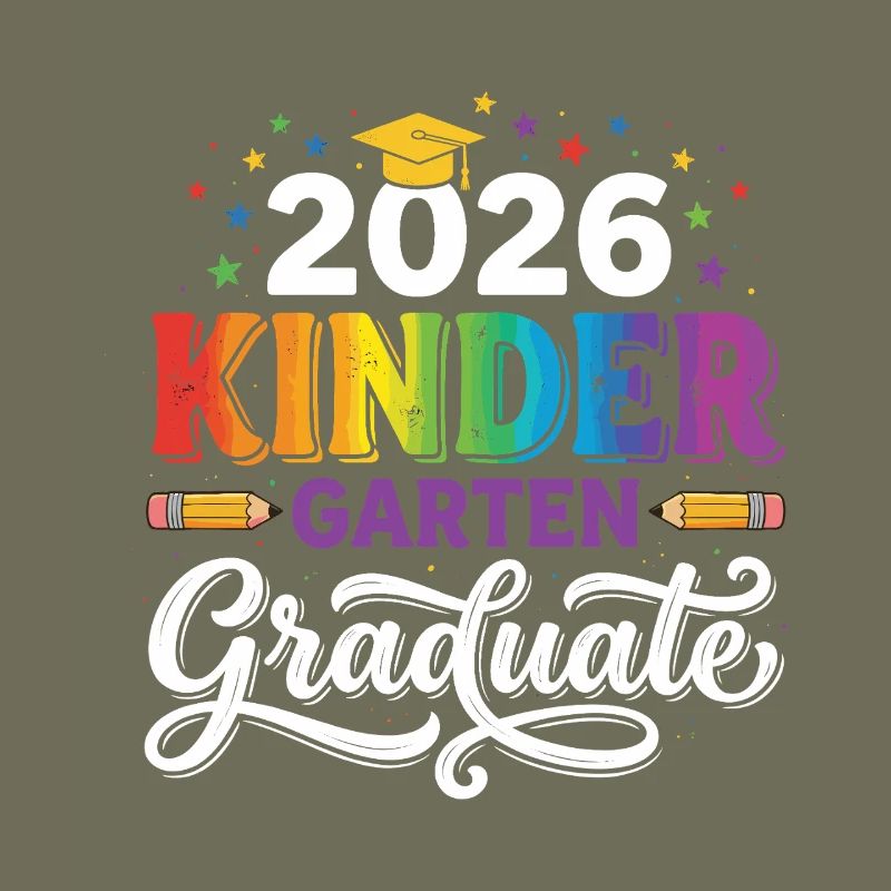 2026 Kindergarten Graduate Rainbow