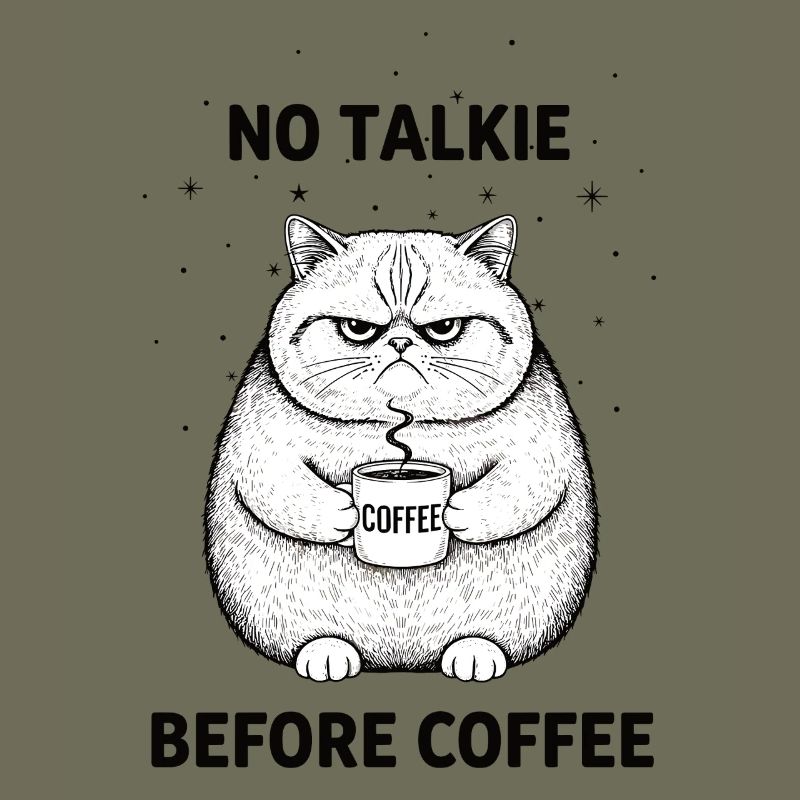 Pas de conversation devant un chat amateur de café