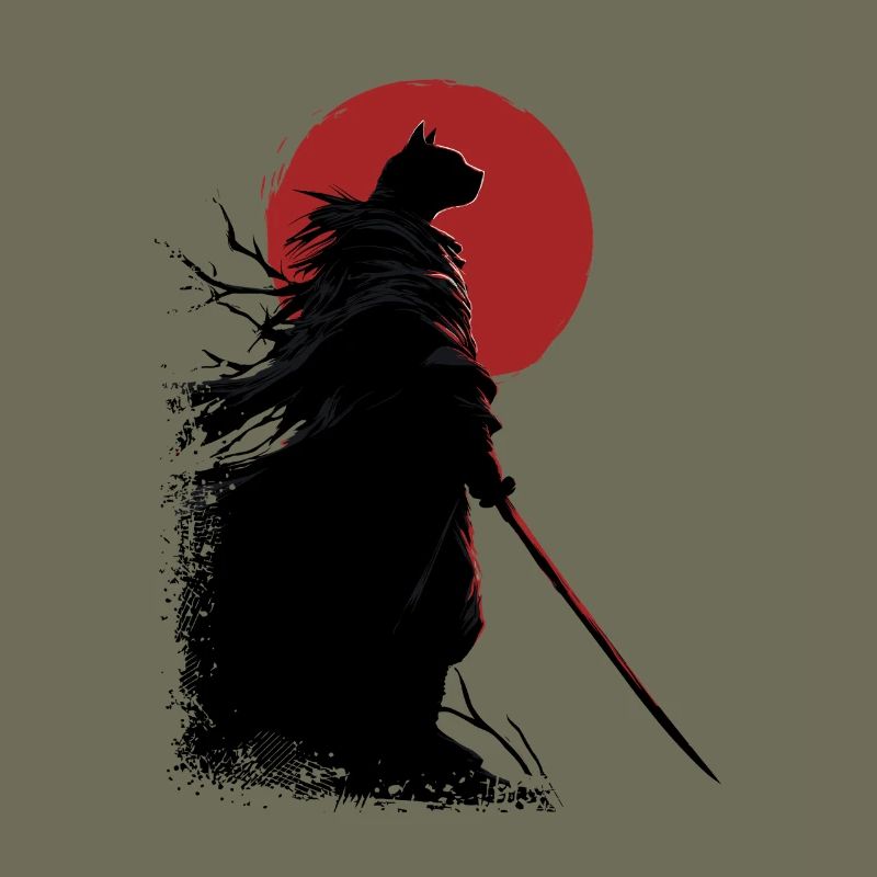 Chat samouraï