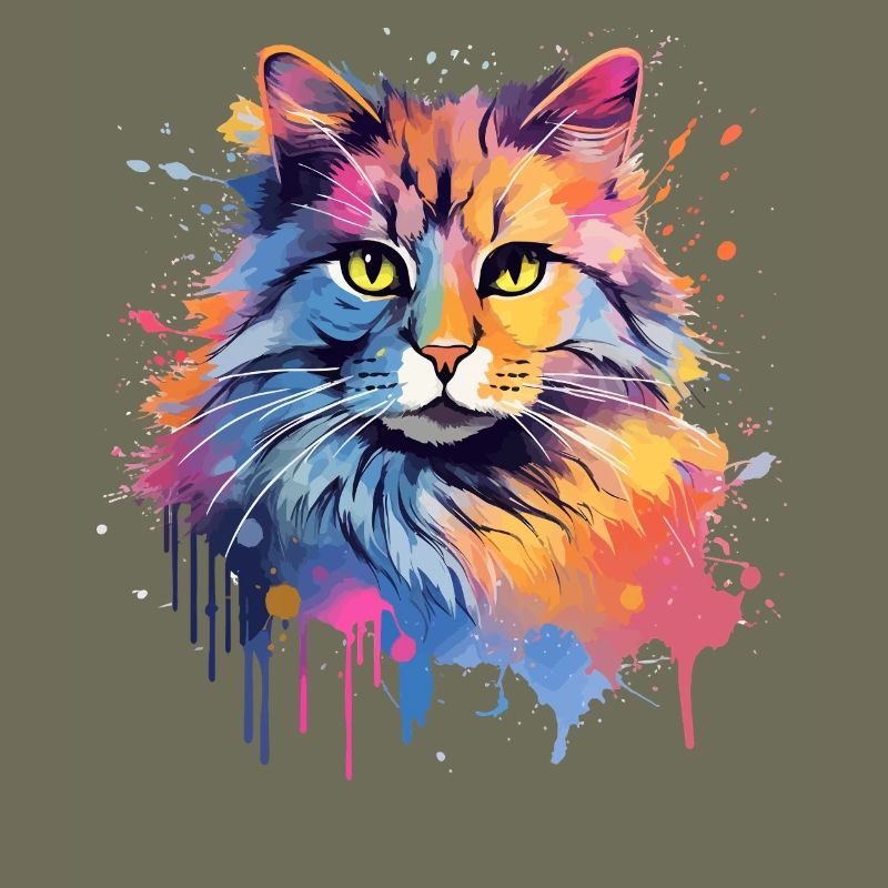 Face de chat à queue courte américaine